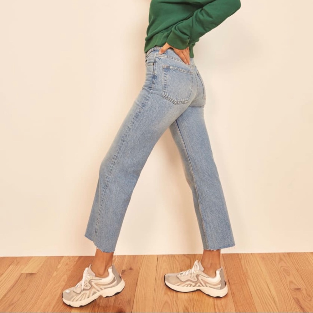 Reformation Vintage High Straight Crop Montauk 28